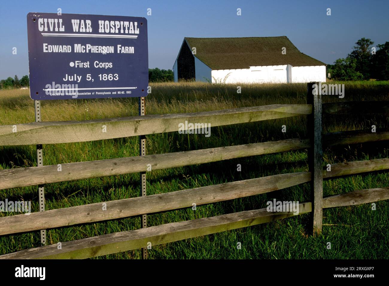 McPherson Granaio, Gettysburg National Military Park, Pennsylvania Foto Stock