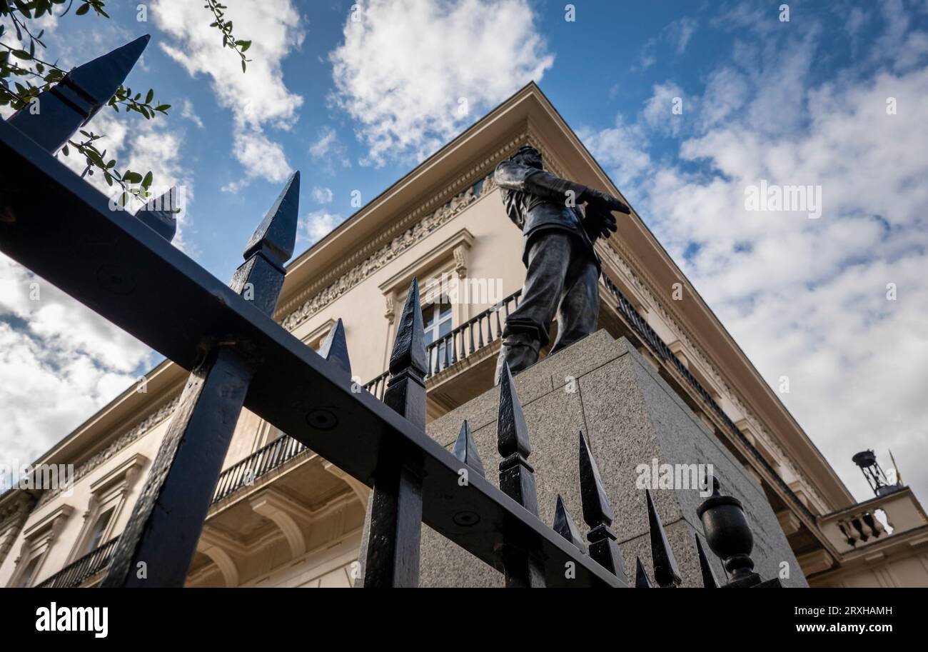 Statua di Sir Keith Park Foto Stock