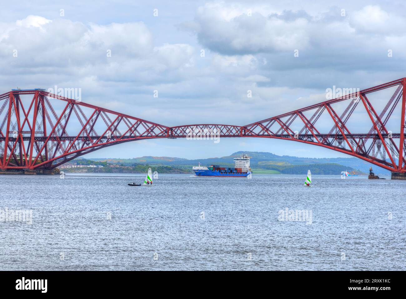 Forth Bridge in Scozia Foto Stock