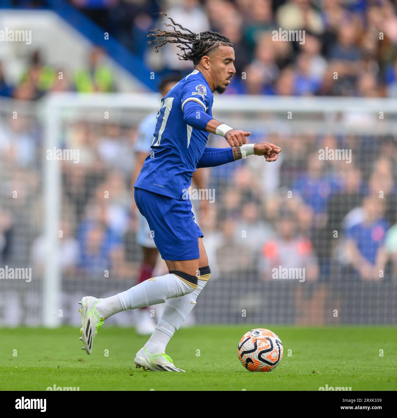 24 set 2023 - Chelsea contro Aston Villa - Premier League - Stamford Bridge Malo gusto del Chelsea durante la partita contro l'Aston Villa. Immagine : Mark Pain / Alamy Live News Foto Stock