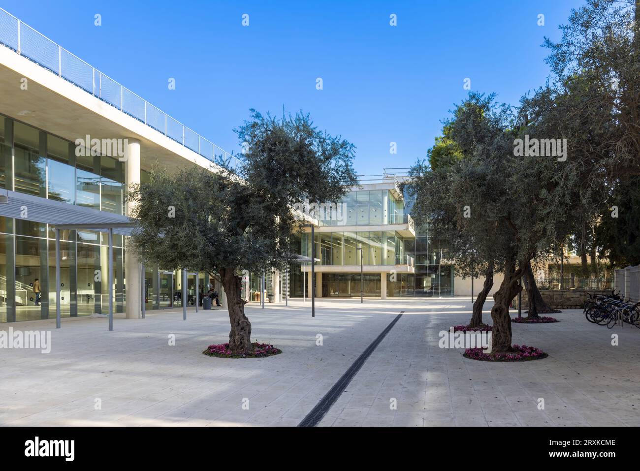 Bezalel Academy of Art and Design a Gerusalemme, costruzione di un nuovo edificio. Foto Stock