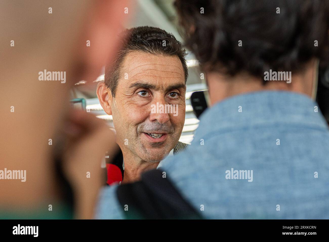 Il generale dell'esercito italiano Roberto Vannacci parla alla stampa durante la presentazione della seconda edizione del suo controverso libro ''il mondo al contrario''. (Foto di Vincenzo Nuzzolese/NurPhoto) Foto Stock