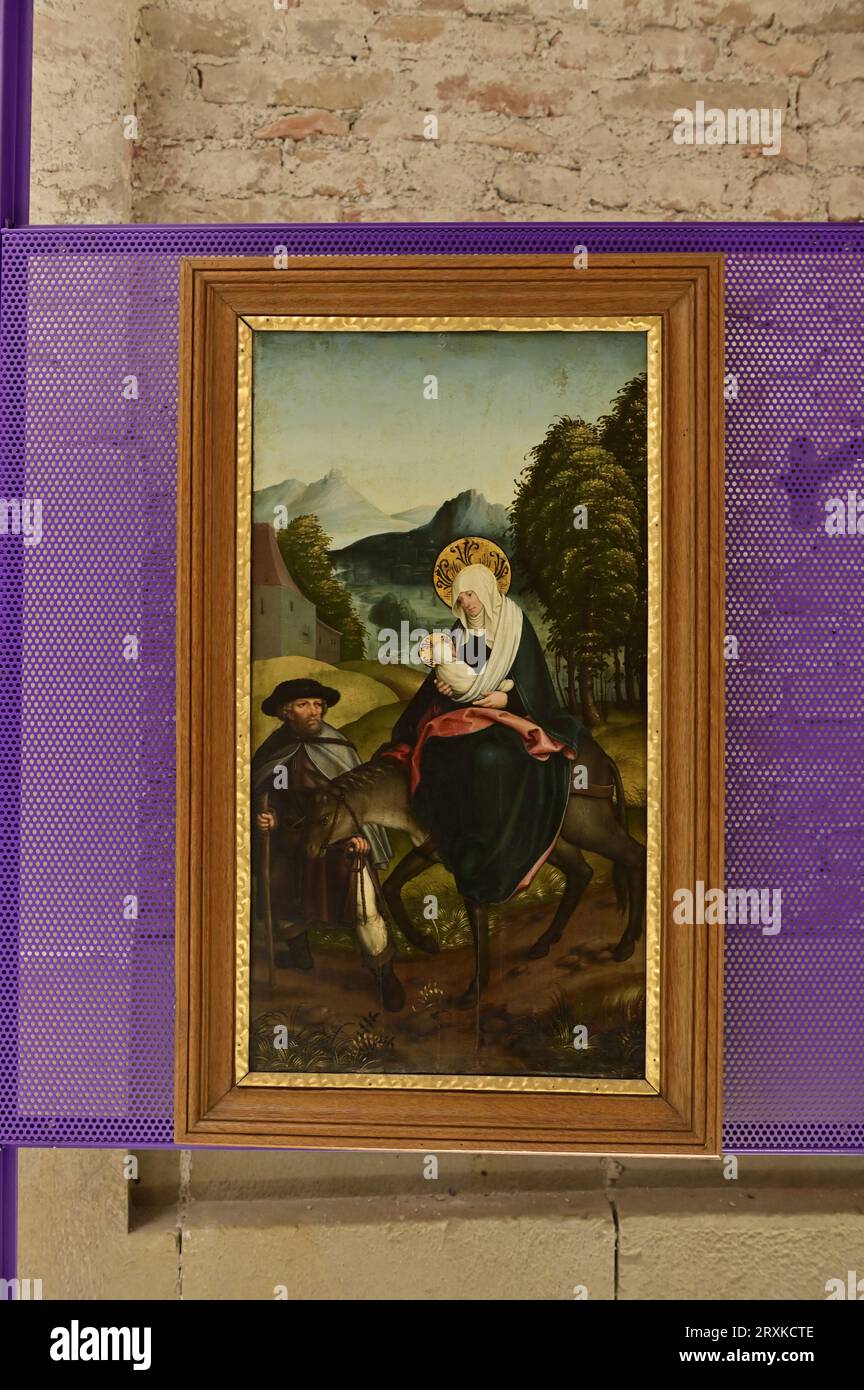 Klosterneuburg, bassa Austria, Austria. Abbazia di Klosterneuburg. Hans Maler von Schwaz, scappate in Egitto. Tempera su legno Foto Stock