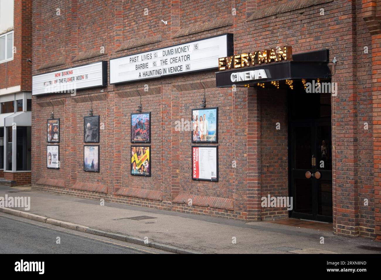 Reigate, Surrey, Regno Unito - 26 settembre 2023: Everyman cinema a Reigate, Inghilterra sud-orientale. Catena di cinema britannico Foto Stock
