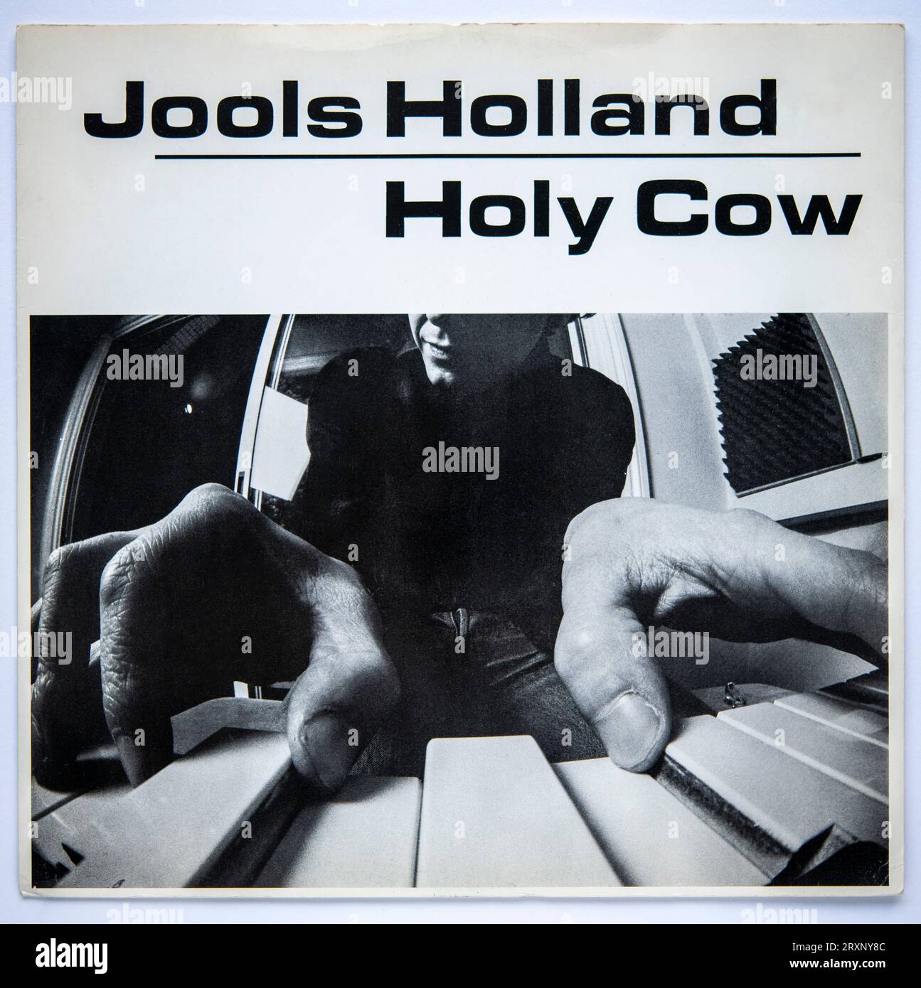 Copertina fotografica della versione singola da 12 pollici di Holy Cow dei Jools Holland, pubblicata nel 1990 Foto Stock