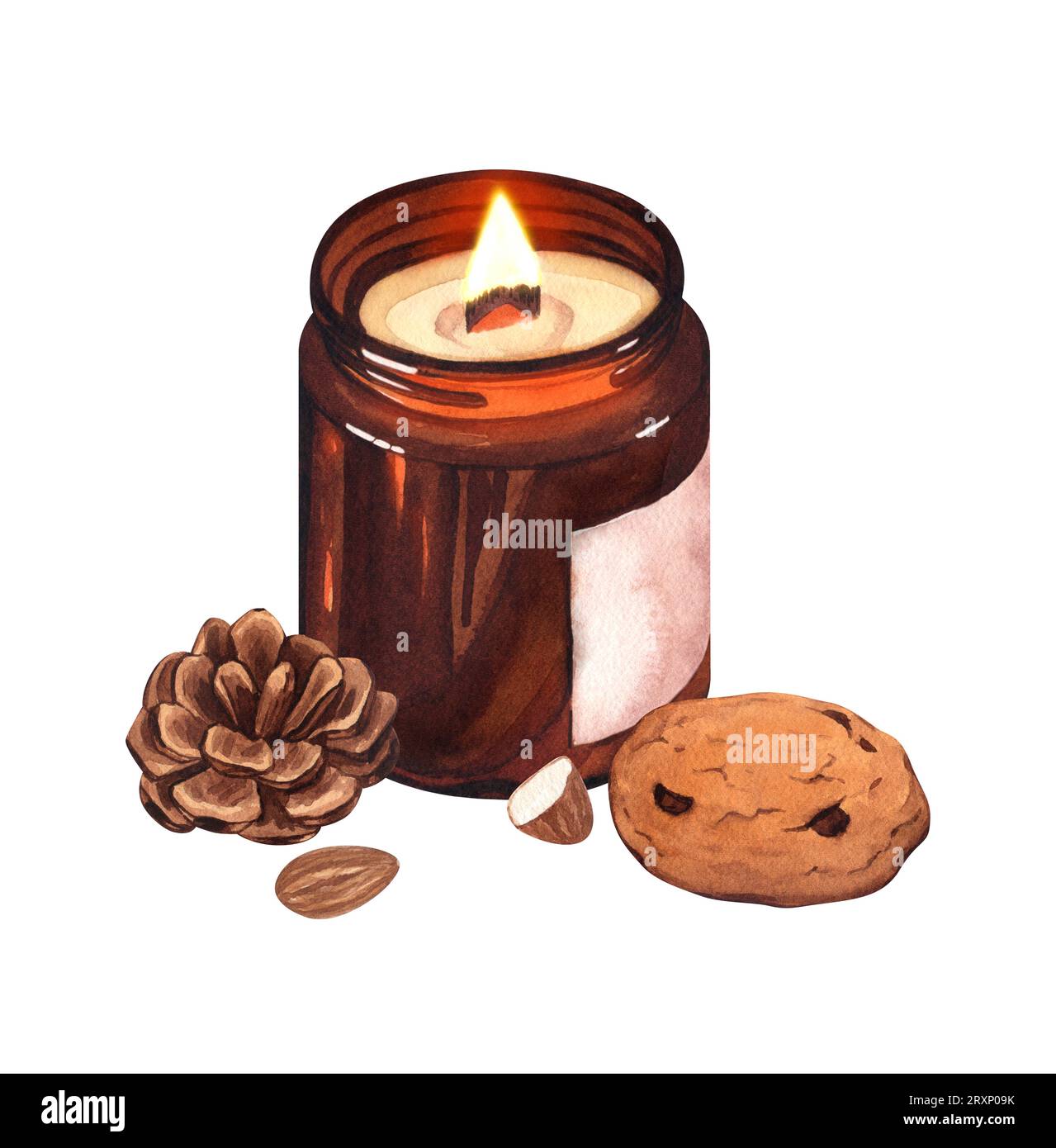 Candela Decorativa Natalizzia Stock Photo - Alamy