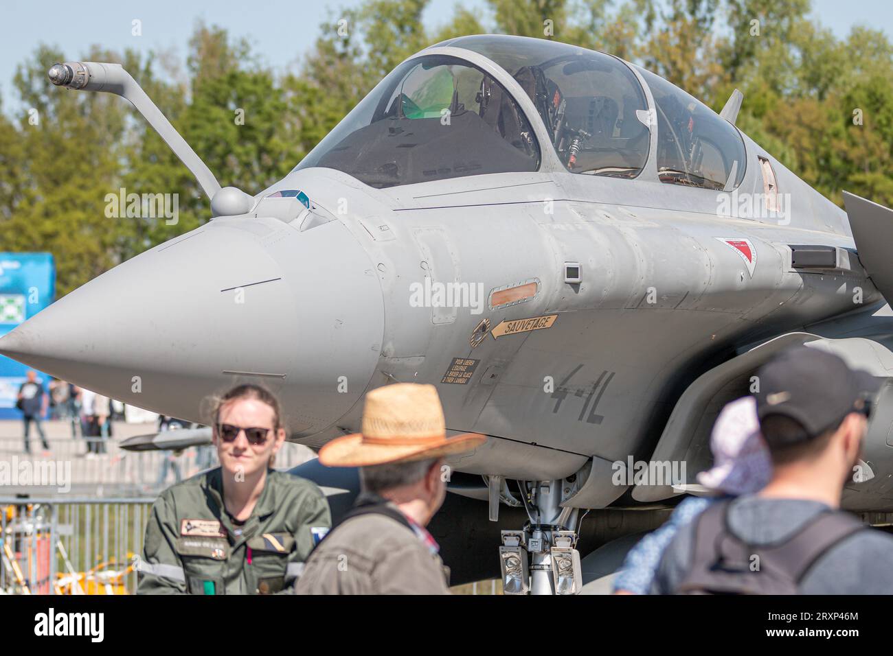 Abitacolo del caccia multiruolo Dassault Rafale B, Air Force francese, Berlino, Germania Foto Stock