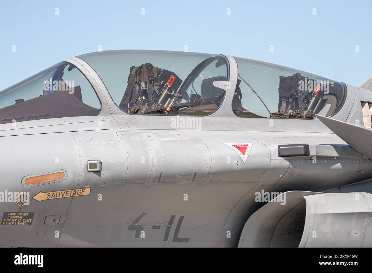 Abitacolo del caccia multiruolo Dassault Rafale B, Air Force francese, Berlino, Germania Foto Stock