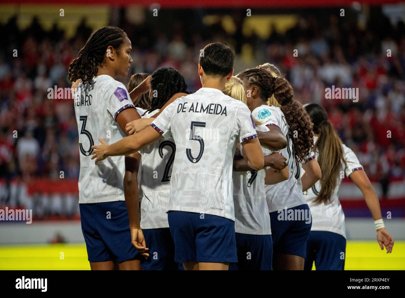 Vienna, Austria. 26 settembre 2023. Austria - Francia FIFA Women's Nation League 2023/24 partita di calcio, primo tempo ©Andreas Stroh / Alamy Live News Foto Stock