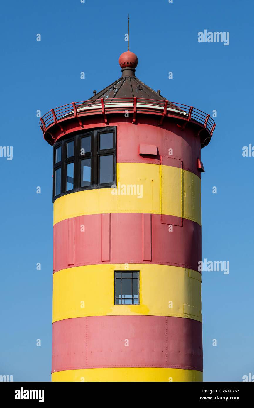 Faro di Pilsum in Frisia orientale, Germania Foto Stock
