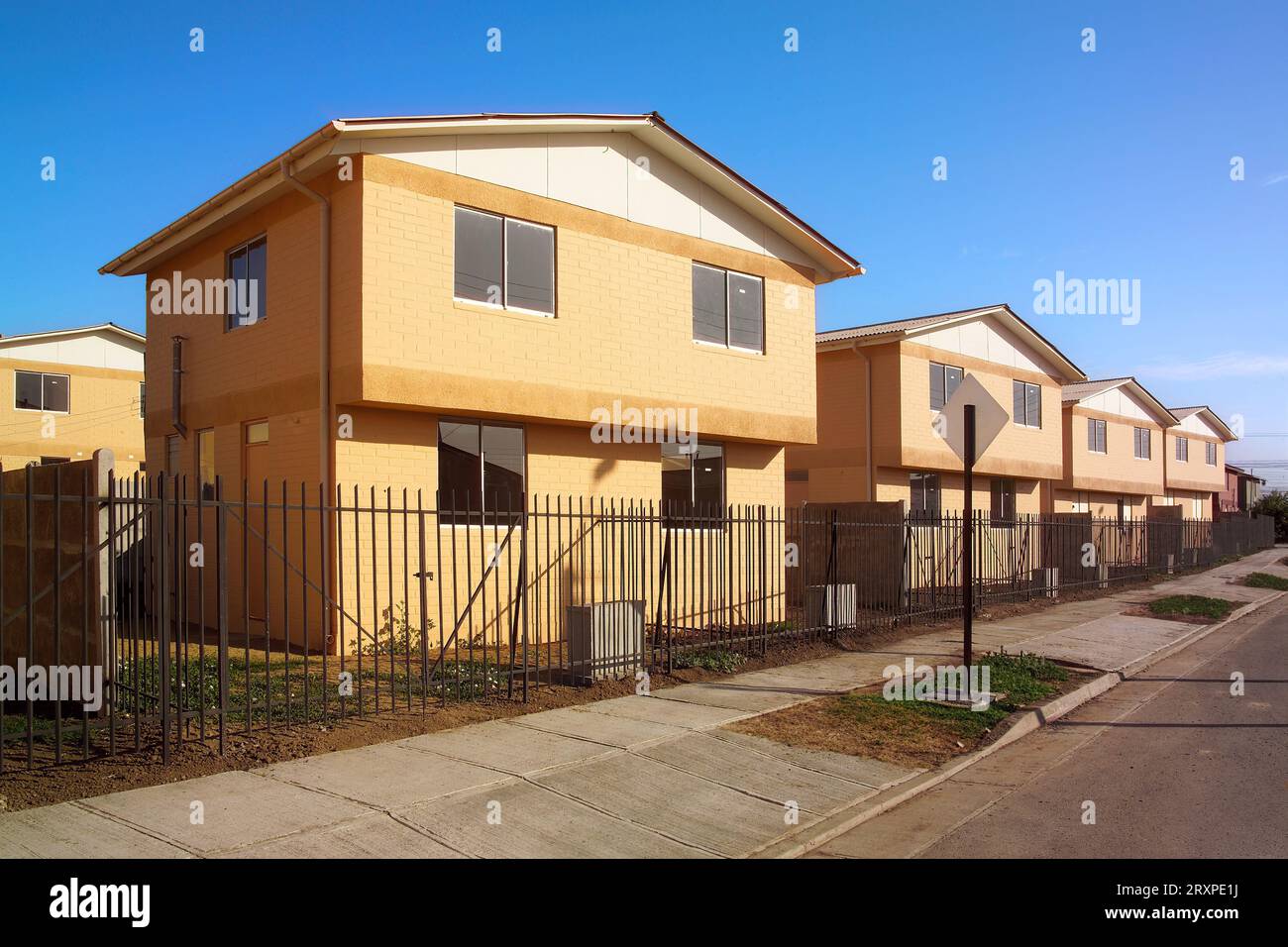 Progetti di alloggi a Santiago del Cile, Sud America Foto Stock