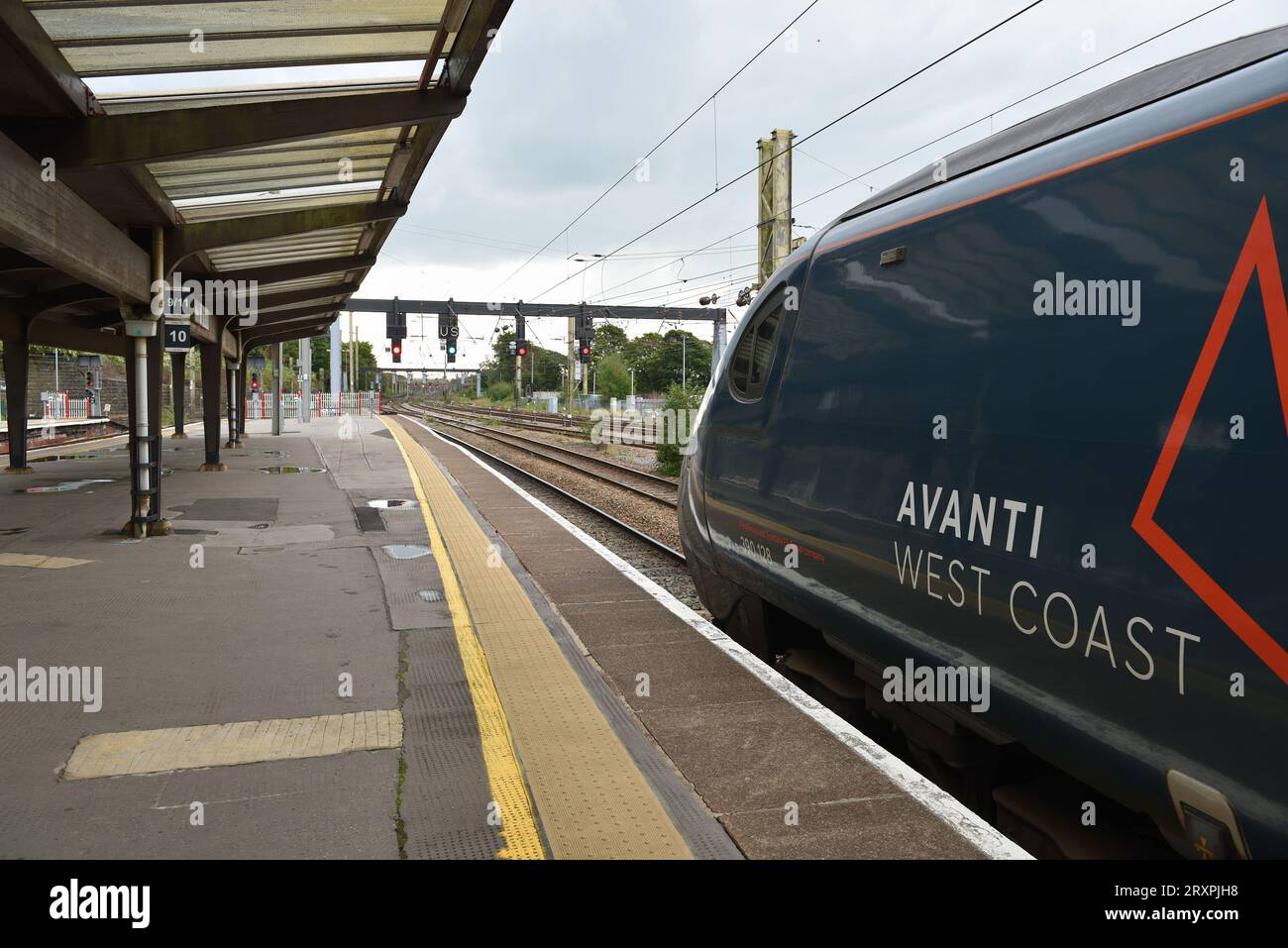 Stazione ferroviaria di Preston. Foto Stock