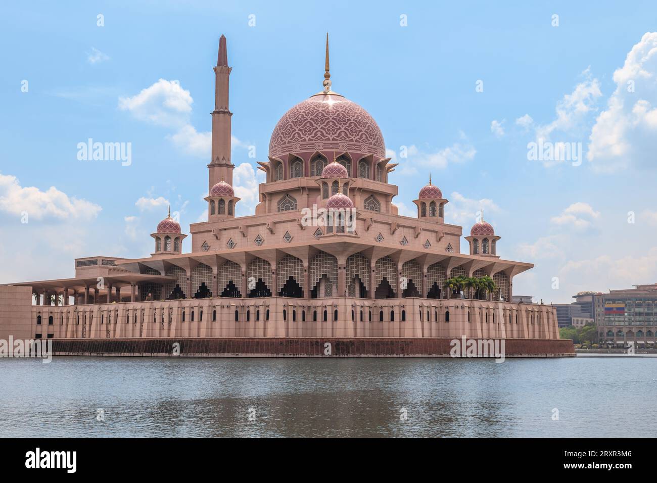 Masjid Putra a Dataran Putra nella città di Putrajaya, malesia Foto Stock