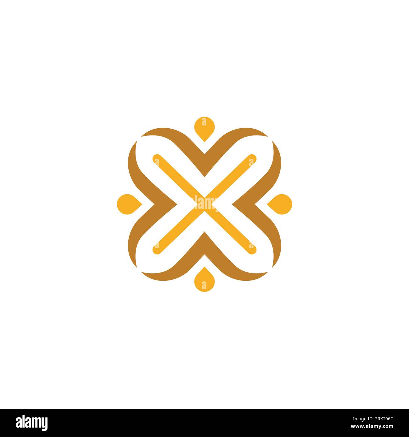 Logo della comunità di persone Letter X. Design del logo social. Astratto umano Illustrazione Vettoriale