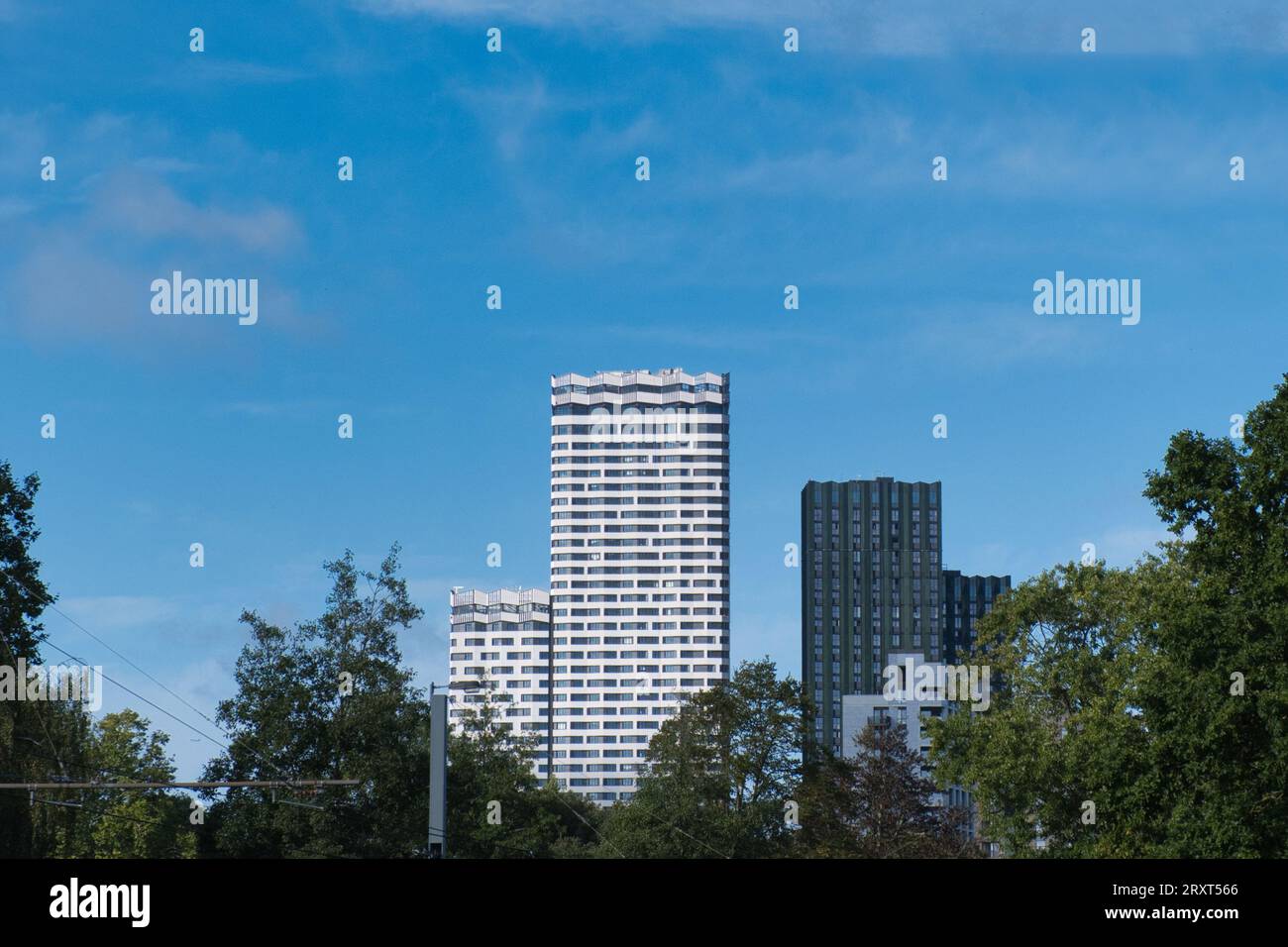 L'edificio modulare più alto d'Europa, a 158 metri e a 50 piani, vicino alla stazione di East Croydon, South London, Inghilterra, Regno Unito Foto Stock