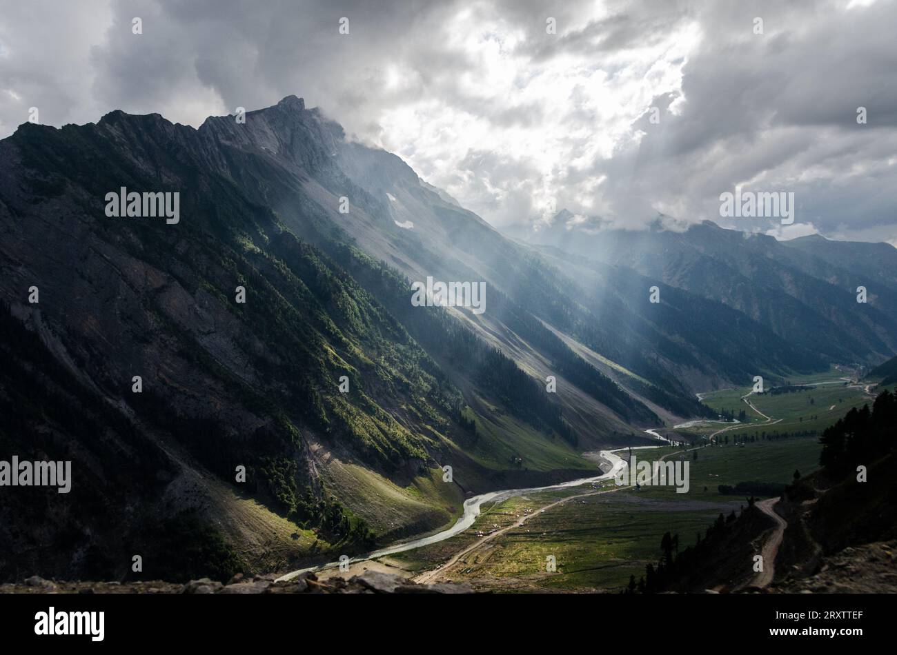 Valle del Kashmir Foto Stock