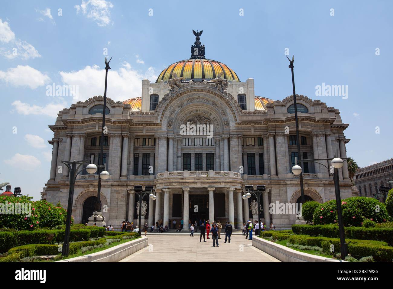 Palacio de Bellas Artes (Palazzo delle Belle Arti), la costruzione è iniziata nel 1904, città del Messico, Messico, Nord America Foto Stock