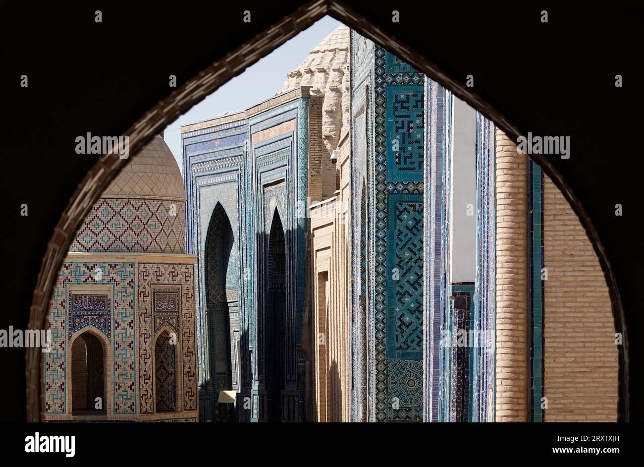 L'architettura islamica di Samarcanda, famosa in tutto il mondo, patrimonio dell'umanità dell'UNESCO, Uzbekistan, Asia centrale, Asia Foto Stock