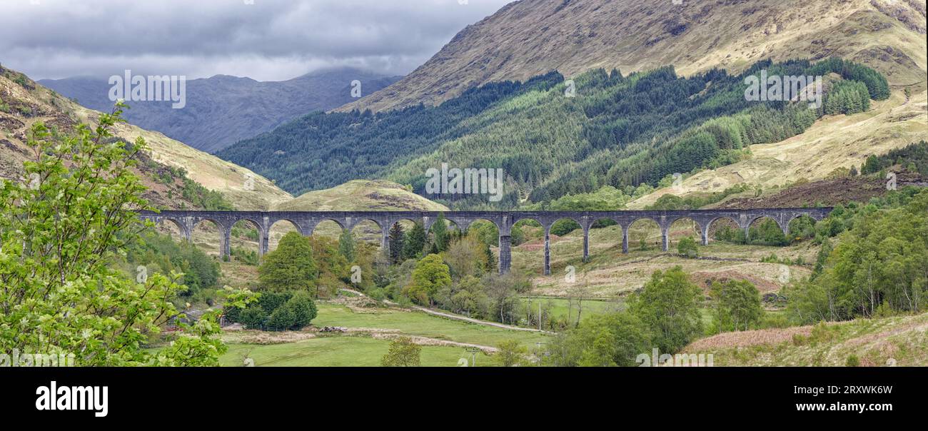 Glenfinnan Viaduct Inverness-shire Scozia Regno Unito Foto Stock