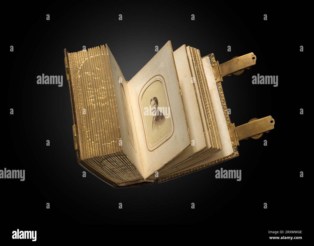 Album fotografico di proprietà di Emily Howland 1864 Foto Stock