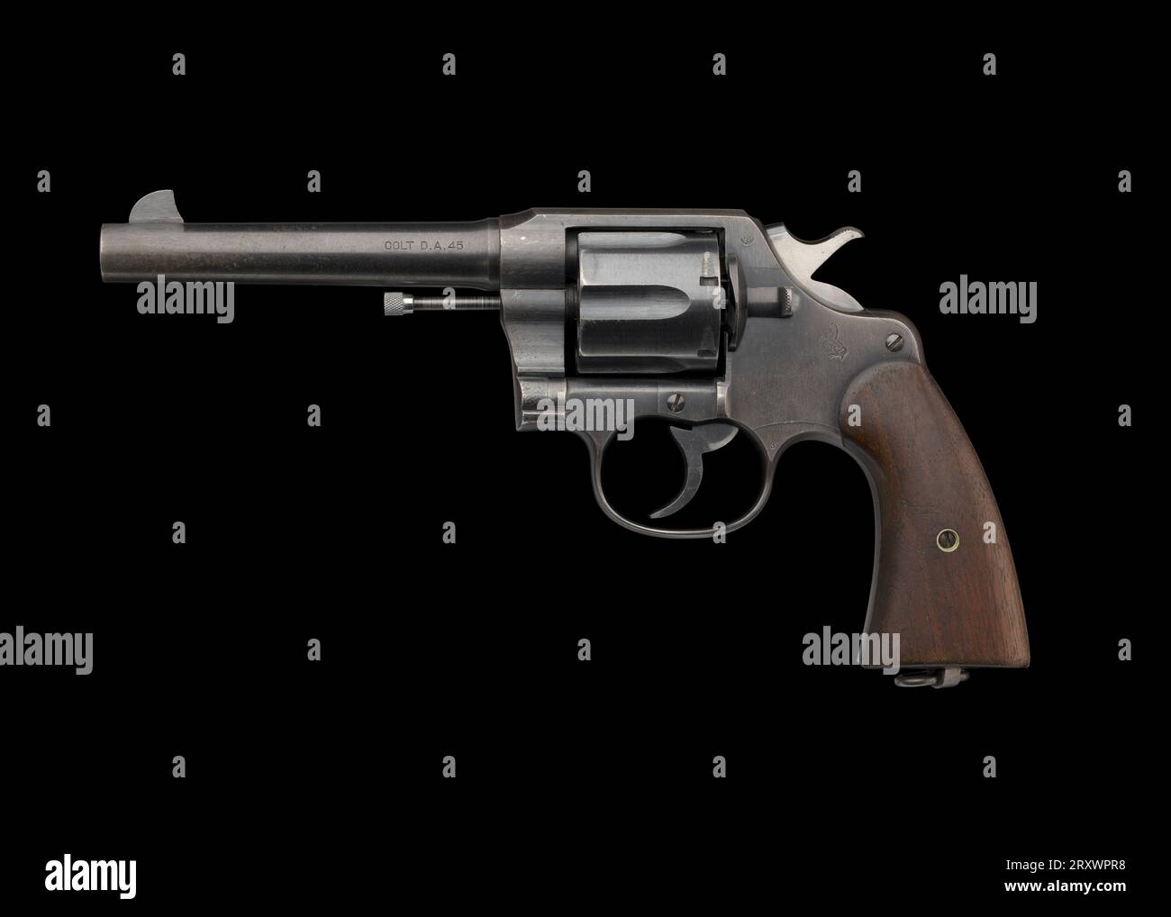M1917 Revolver emesso dall'esercito statunitense durante la prima guerra mondiale a Charles H. Houston, gennaio 1918 Foto Stock