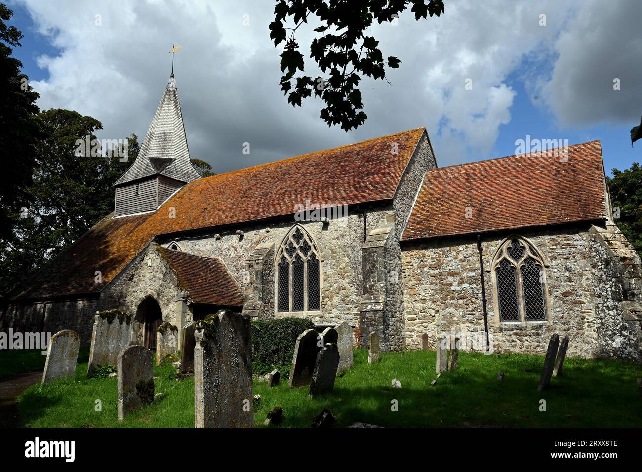 St Eanswith's Church, Brenzett, Romney Marsh, Kent, TN29 0BJ Foto Stock