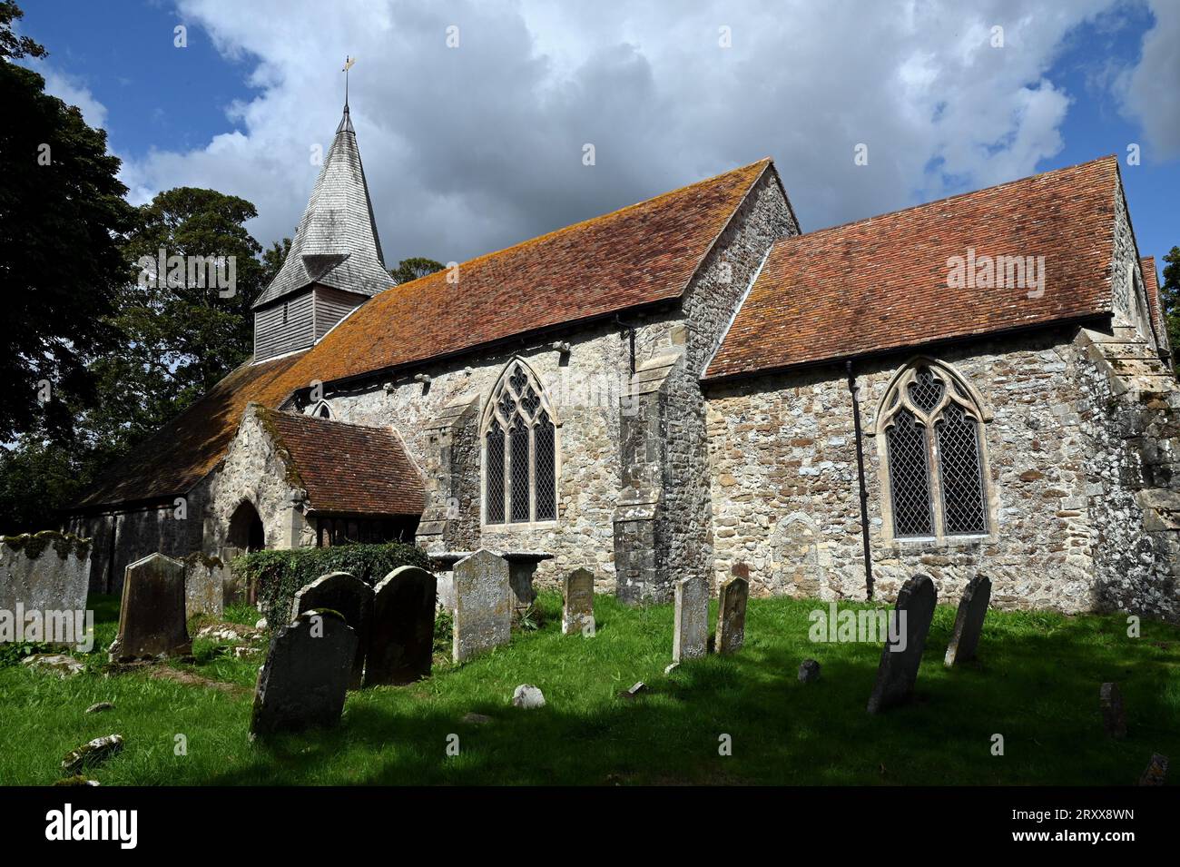 St Eanswith's Church, Brenzett, Romney Marsh, Kent, TN29 0BJ Foto Stock