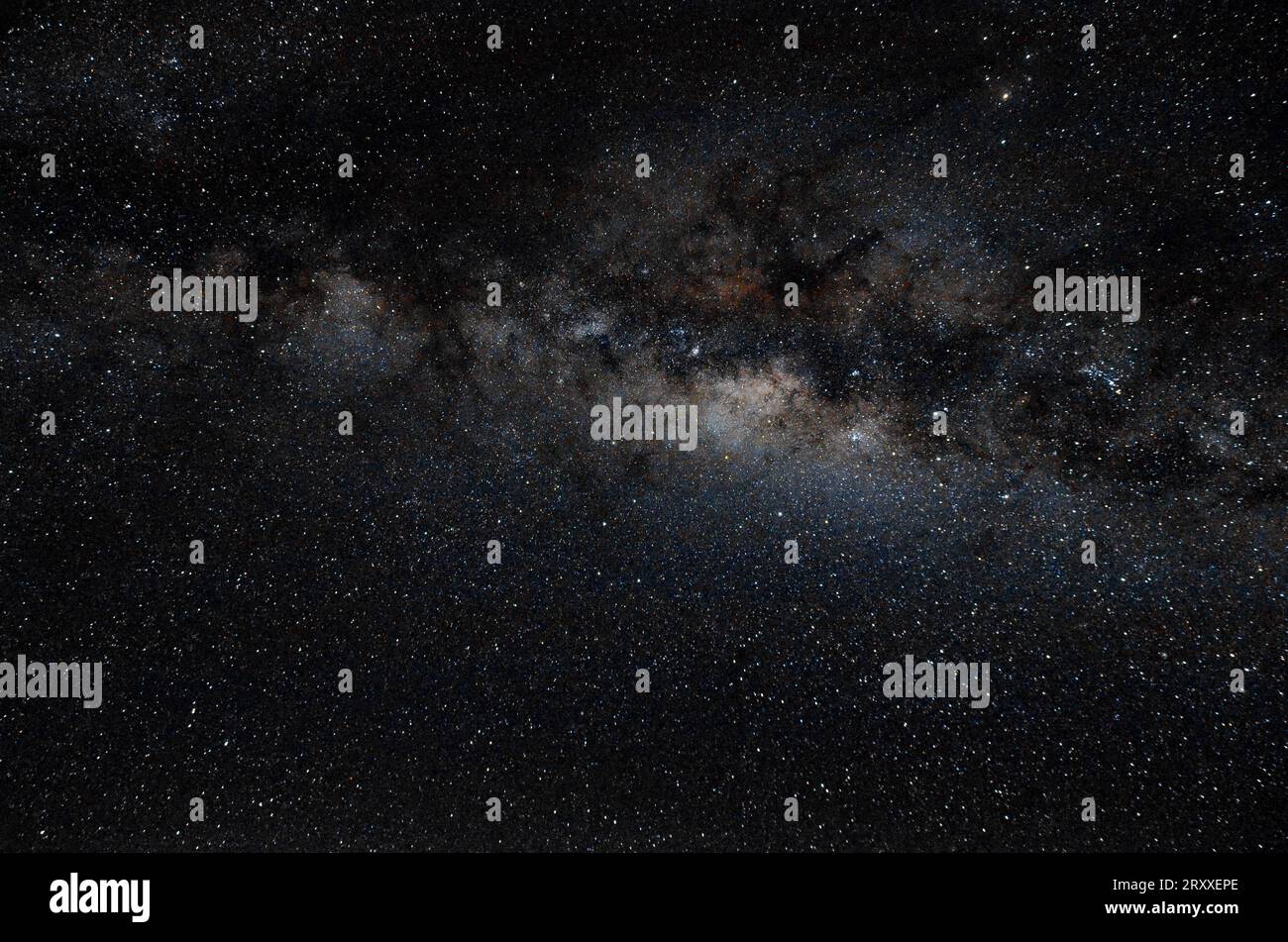 via lattea nell'emisfero sud Foto Stock