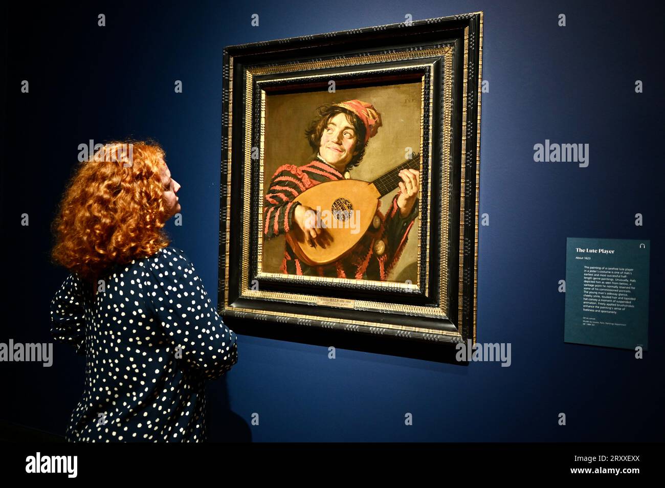 Londra, Regno Unito. "The Lute Player 1623" Anteprima stampa di Frans Hals alla National Gallery. La Fiera Credit Suisse si svolge dal 30 settembre 2023 al 21 gennaio 2024. Crediti: michael melia/Alamy Live News Foto Stock