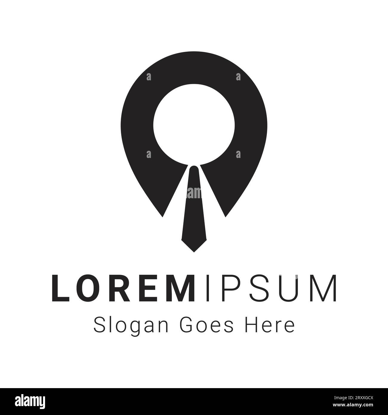 Location per riunioni d'affari con logo Illustrazione Vettoriale