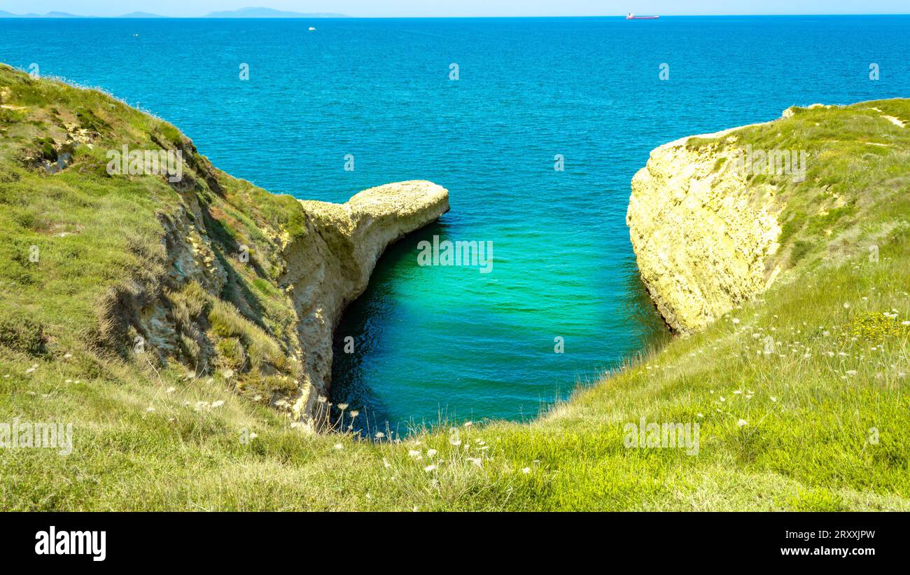 Grotta dell'Inferno a Porto Torres Sardegna, Italia Foto Stock