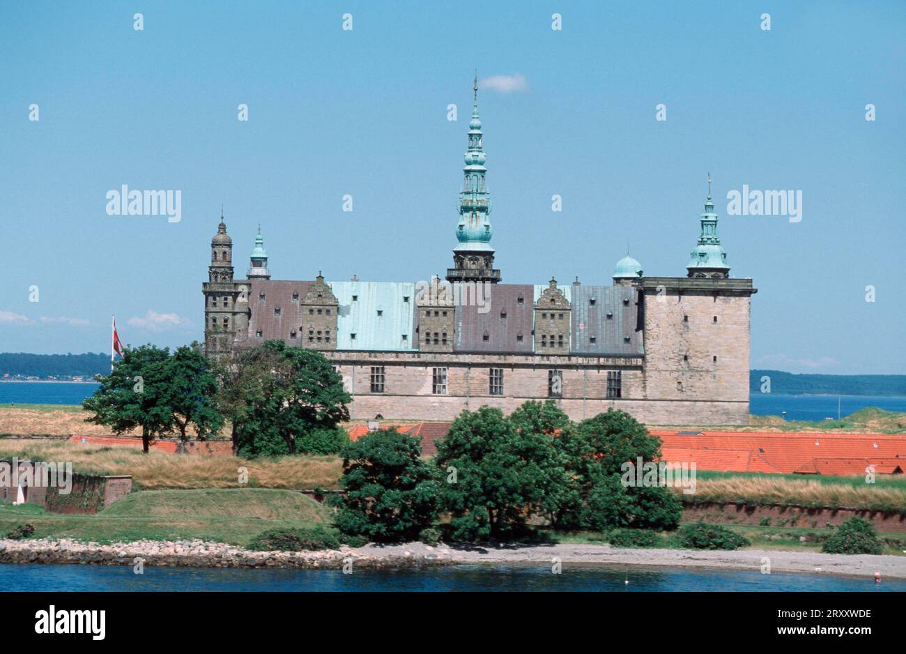 Castello di Kronborg, Helsingor, Zelanda, Danimarca, Castello di Kronborg, Helsingoer, Zelanda, Danimarca portfolio Castle Foto Stock