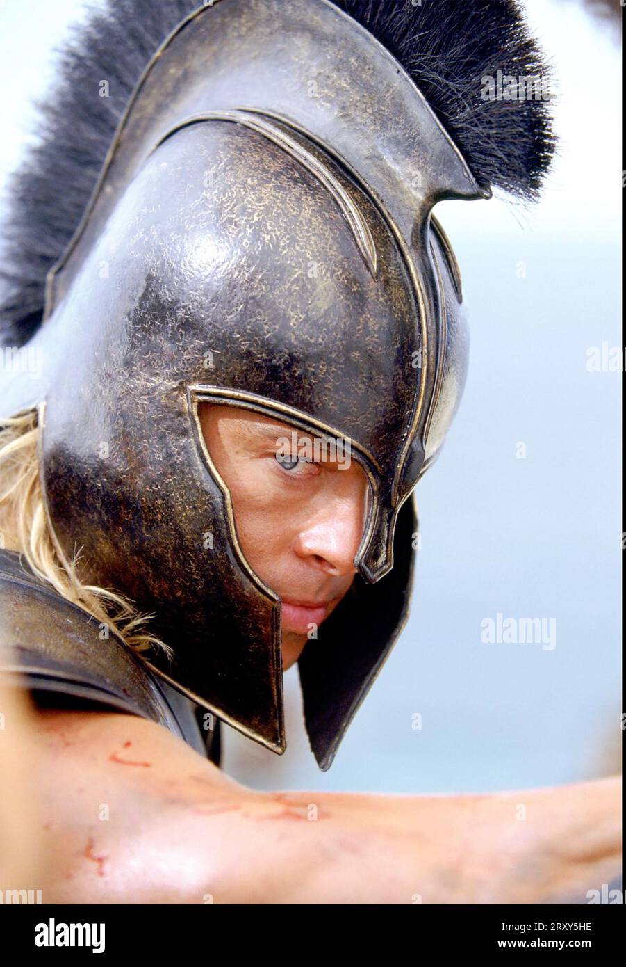TROY 2004 Warner Bros. Film con Brad Pitt Foto Stock