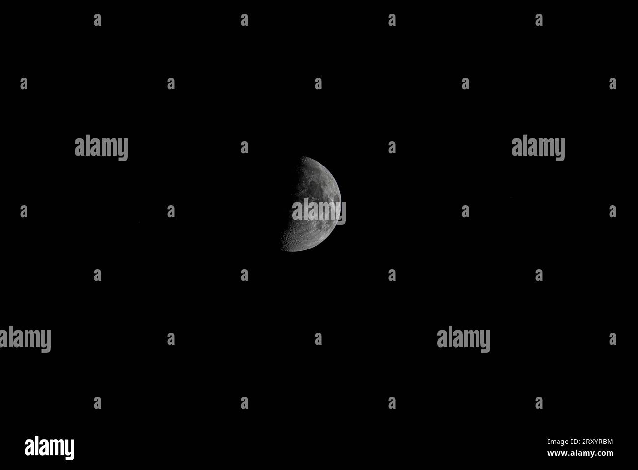 Lato oscuro della Luna Foto Stock