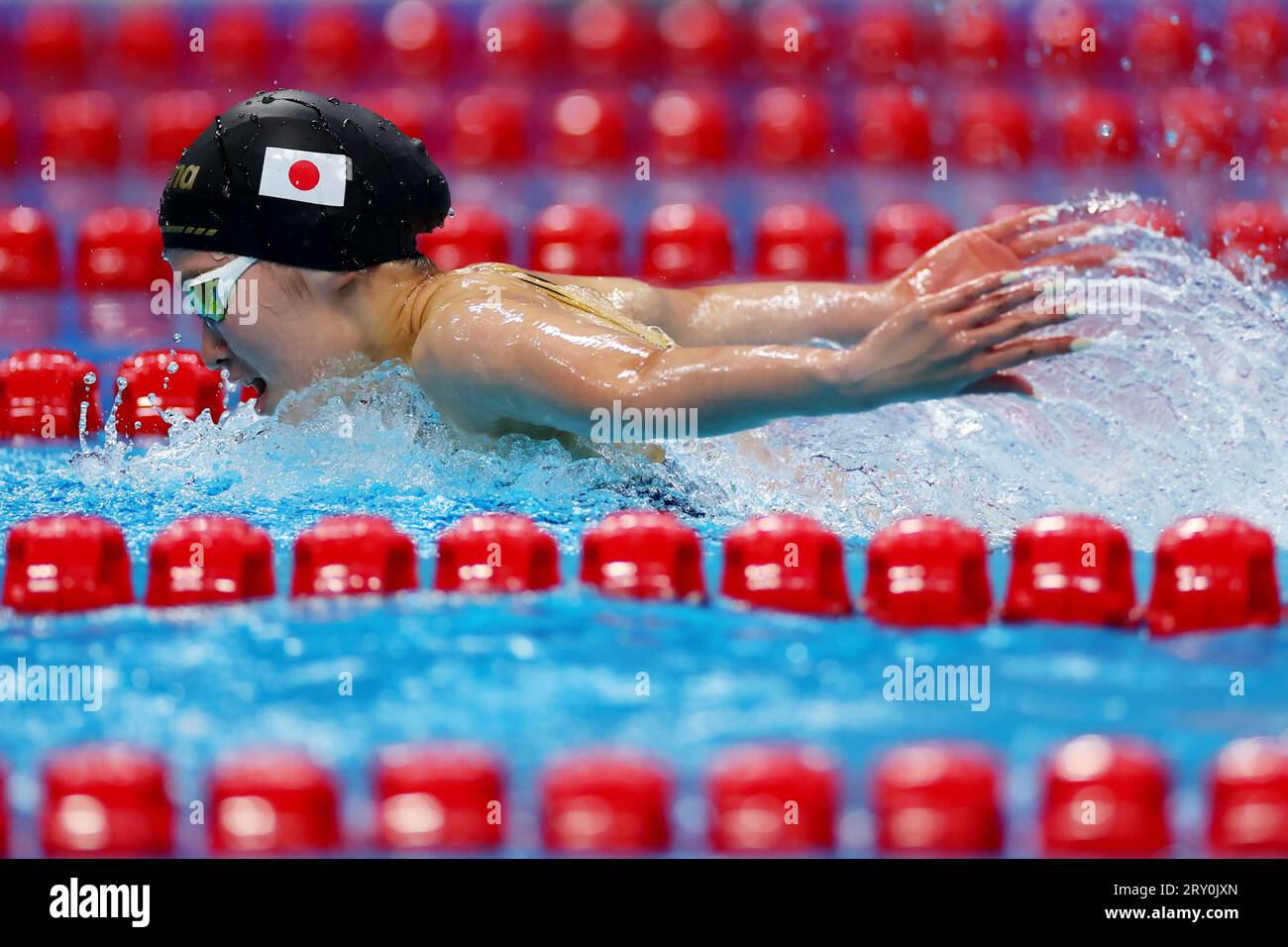 Ageha Tanigawa (JPN), 27 SETTEMBRE 2023 - nuoto: Finale Medley individuale femminile 400m all'Hangzhou Olympic Sports Centre Aquatic Sports Arena durante i Giochi asiatici di Hangzhou del 2022 a Hangzhou, Cina. (Foto di Naoki Nishimura/AFLO SPORT) Foto Stock