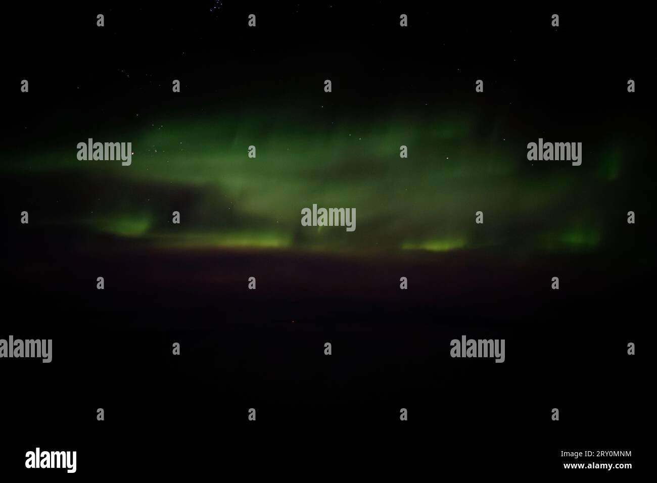 L'aurora boreale boreale ha preso il volo sopra il Canada settentrionale Foto Stock
