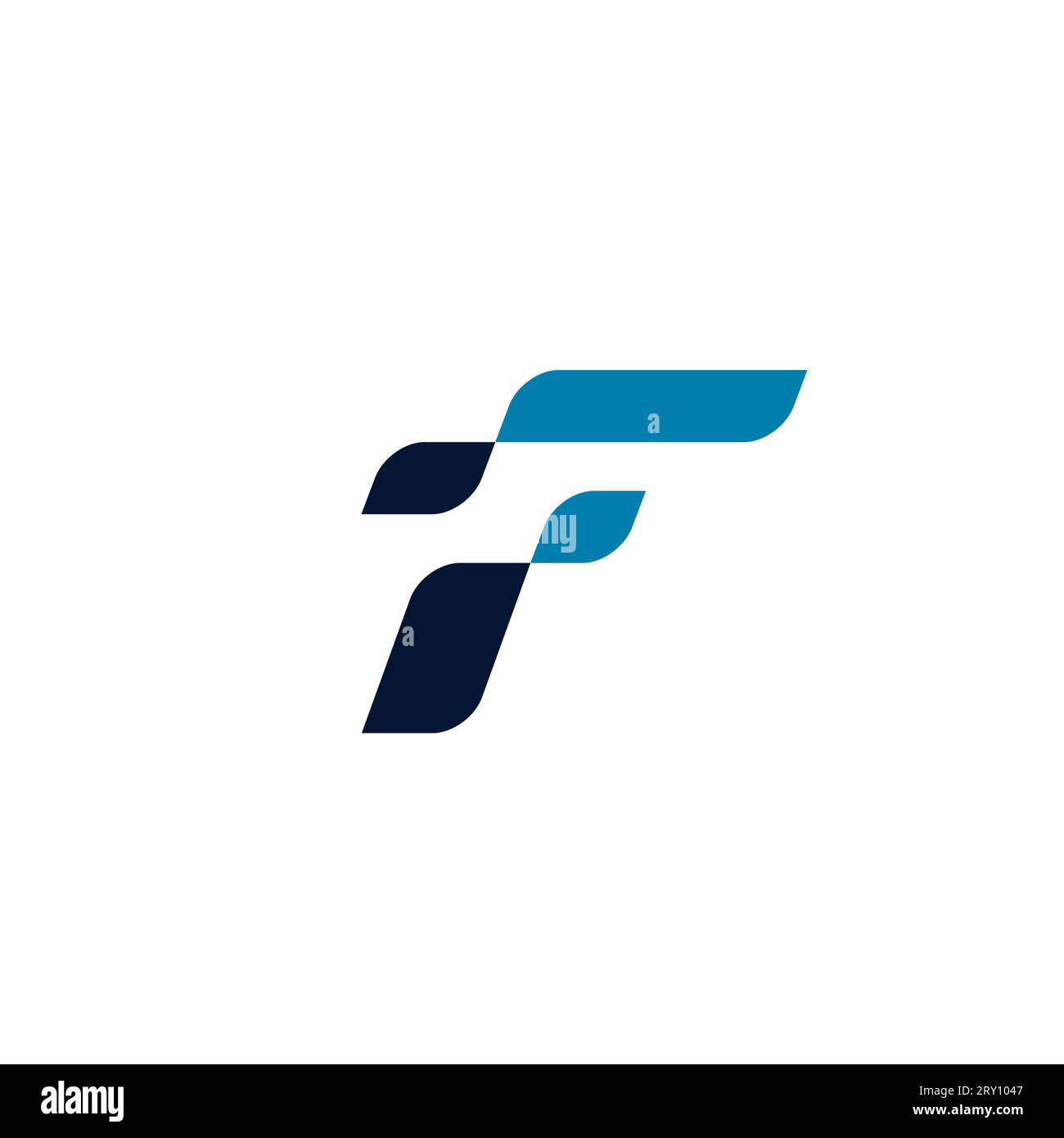 Logo Letter F. F icona vettore Illustrazione Vettoriale