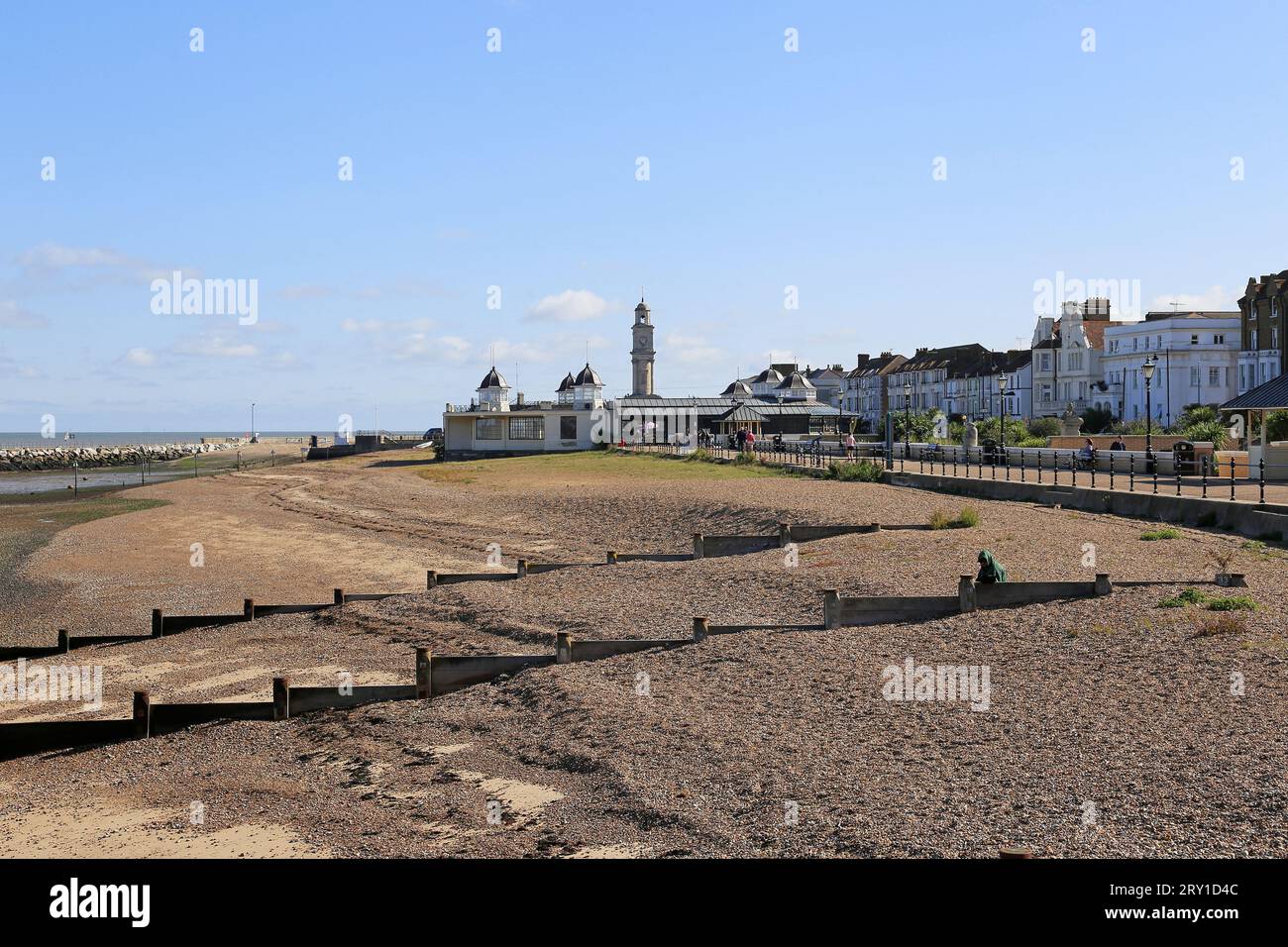 Central Parade, Herne Bay, Kent, Inghilterra, Gran Bretagna, Regno Unito, Regno Unito, Europa Foto Stock