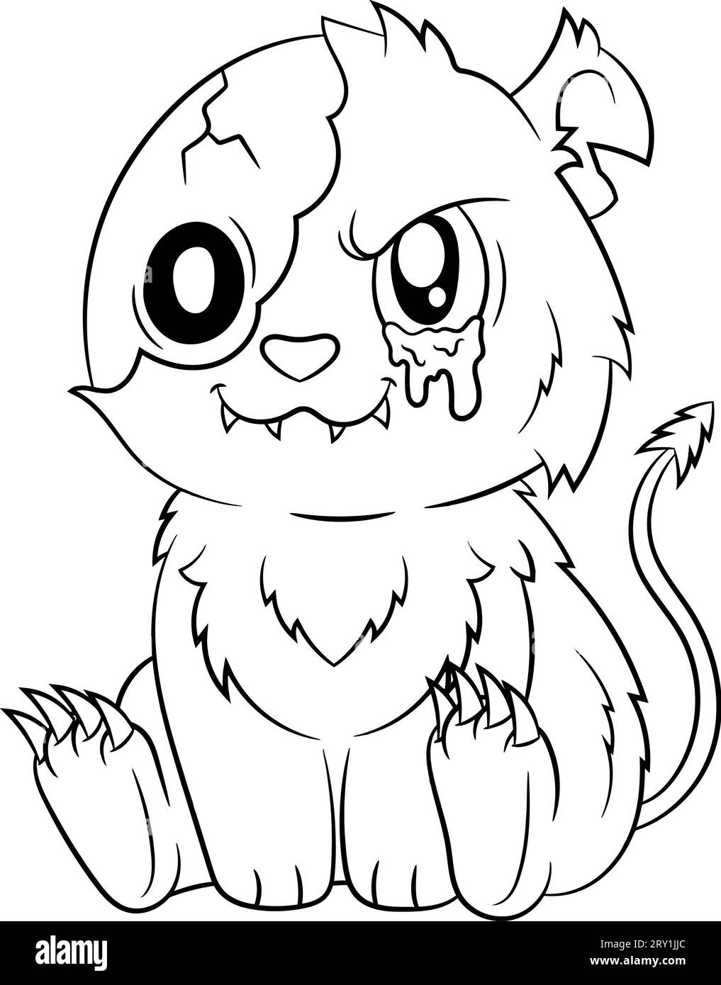 Pagina colorante Goth pastello per bambini Foto Stock