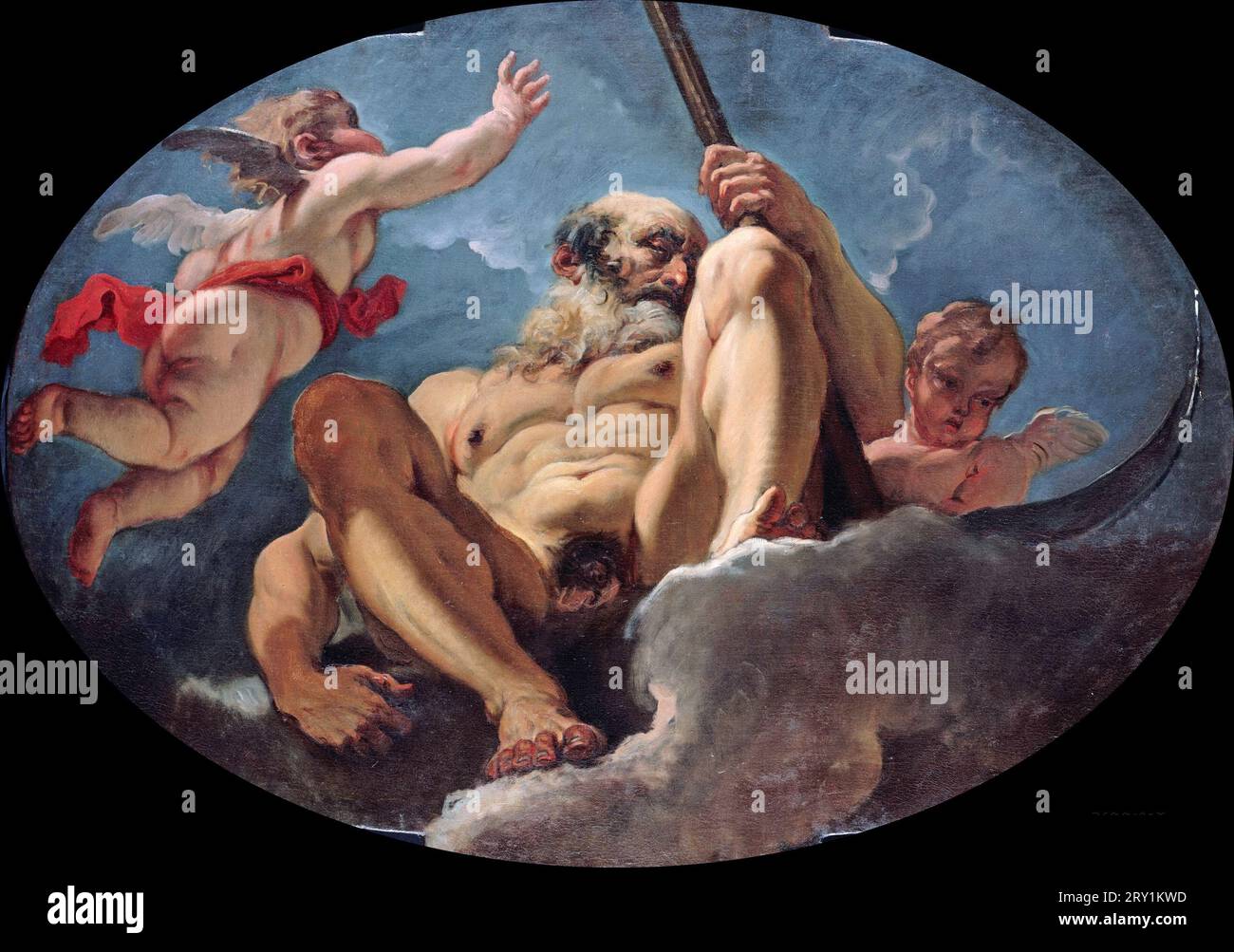 Sebastiano Ricci (1659-1734) - gli dei dell'Olimpo - Saturno Foto Stock