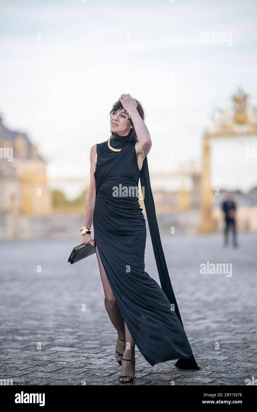 Charlotte Gainsbourg al banchetto di stato al Palazzo di Versailles, vicino a Parigi, il 20 settembre 2023, il primo giorno di una visita di stato in Francia. Foto di Eliot Blondet/ABACAPRESS.COM Foto Stock