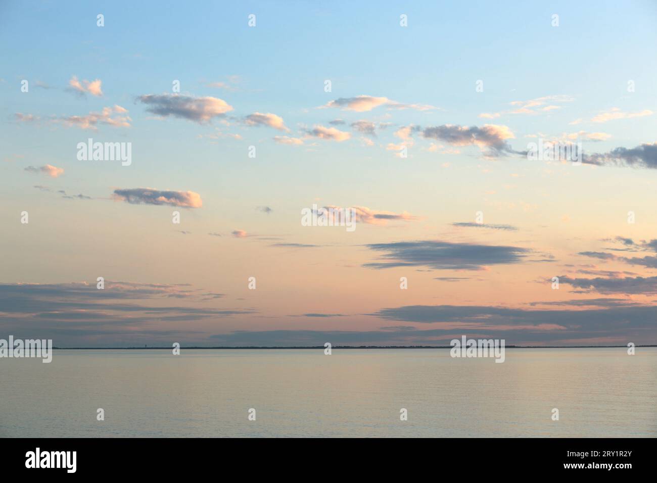 Francia, Bourgneuf Bay, Pornic, 44, Sunset. Foto Stock