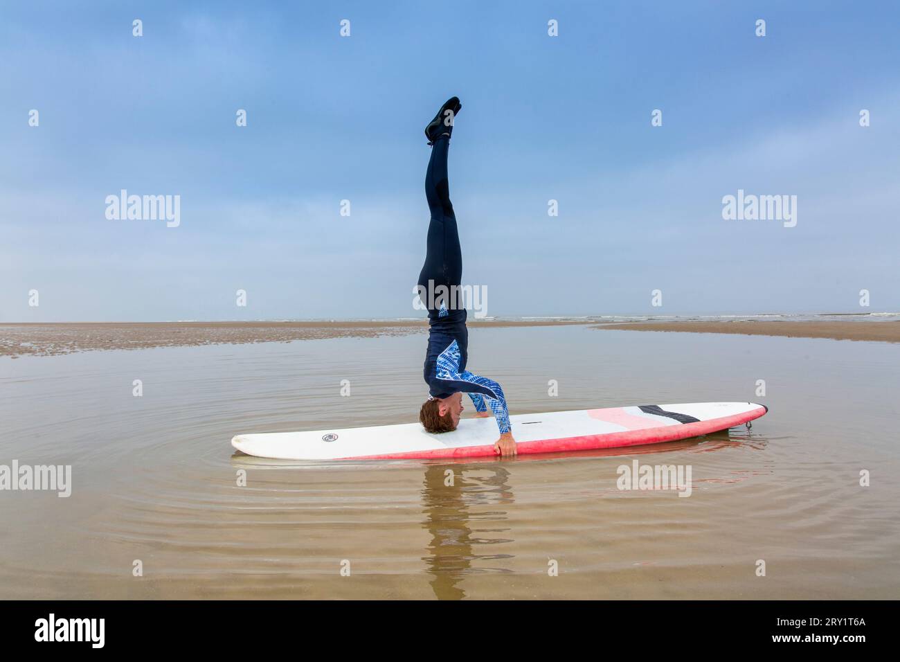 Paddle Yoga Foto Stock