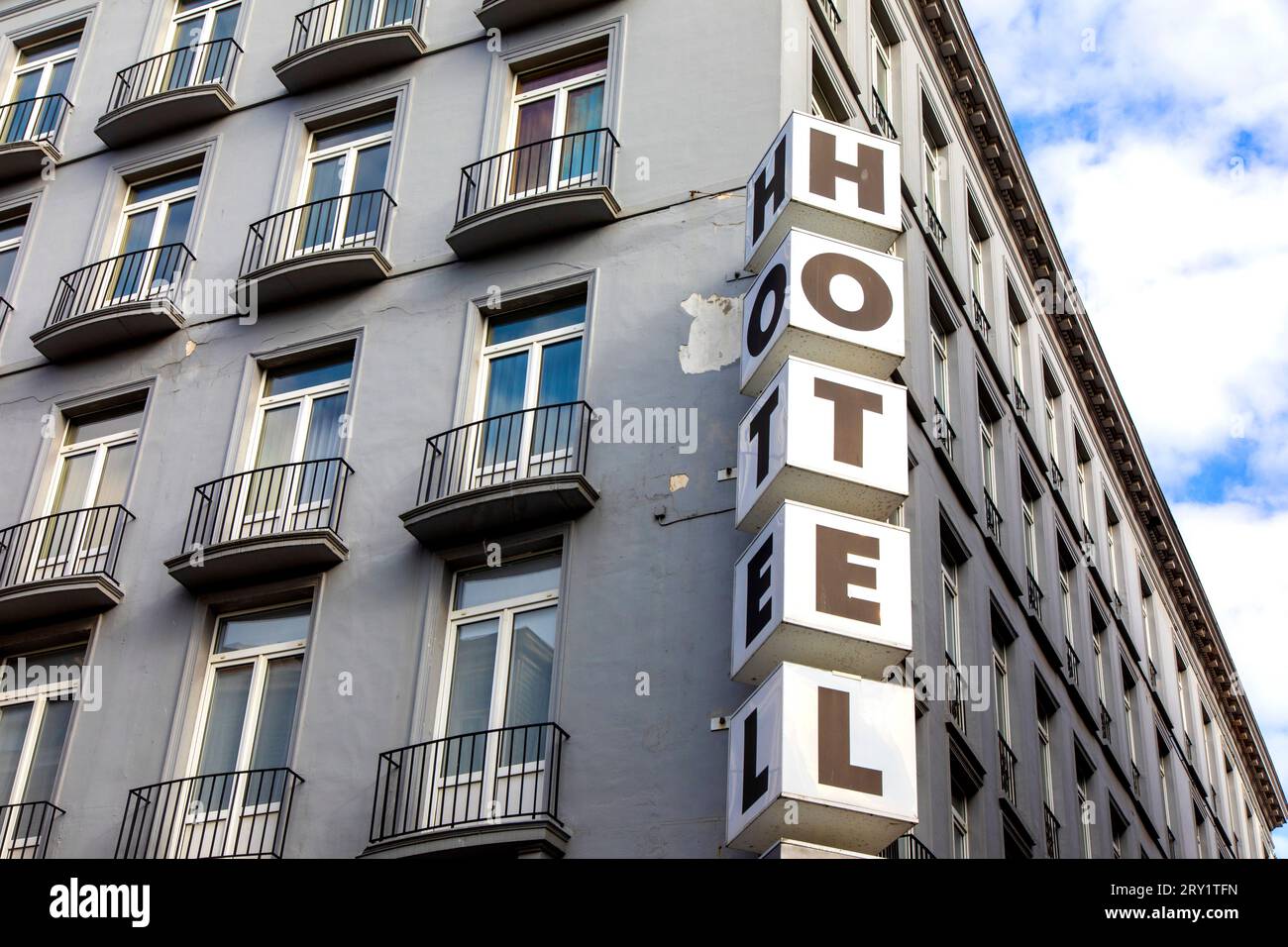 L'hotel front Foto Stock