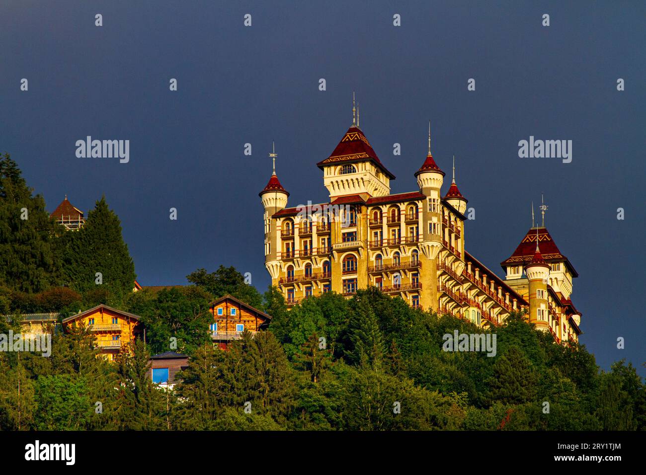 Suisse, Montreux, Caux Palace Foto Stock