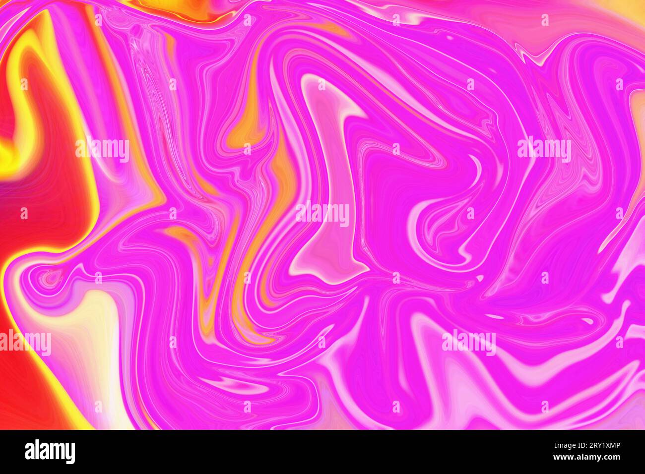 abbracciando l'incantevole fascino dello sfondo astratto arancione con uno stile psichedelico Foto Stock