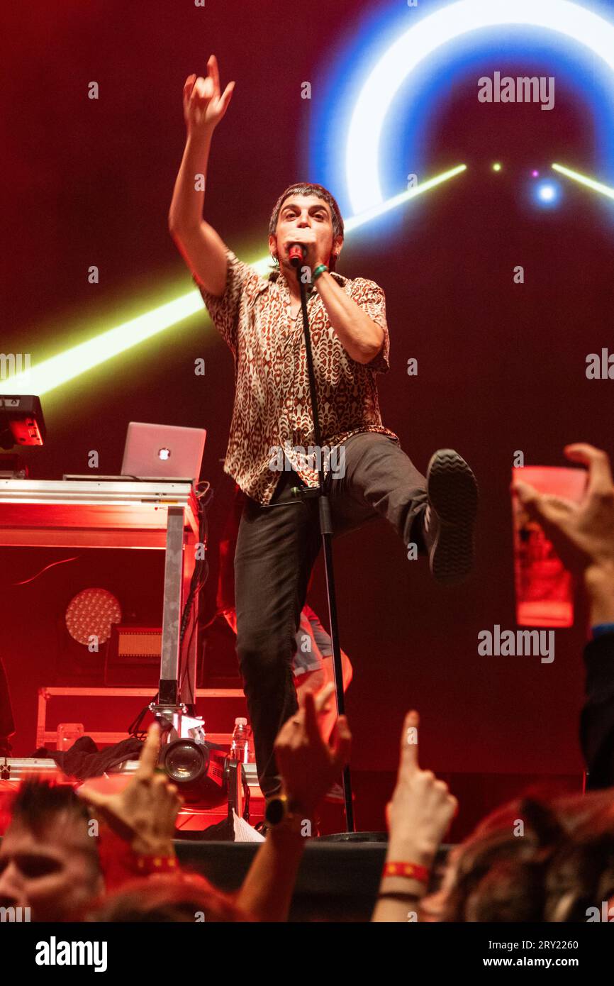 BARCELLONA, ESPAÑA – 22 SETTEMBRE. Zoo en concierto como parte de las Fiestas de la Mercè 2023 (Fotografía: Fernando Pérez) Foto Stock