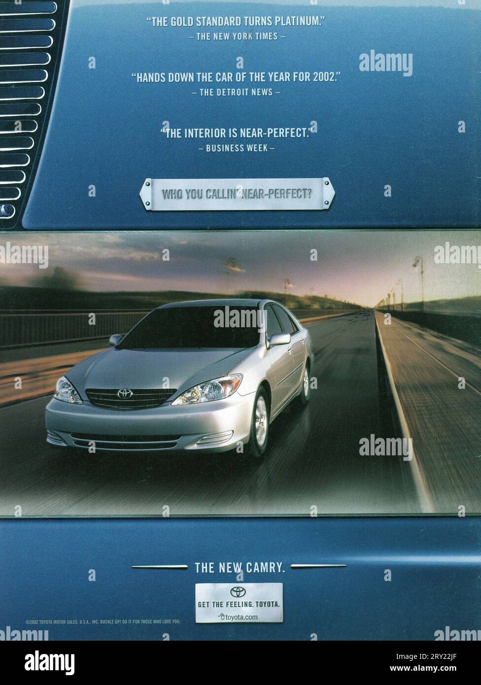 Vintage 'Time' Magazine 6 maggio 2002 Issue Advert, USA Foto Stock