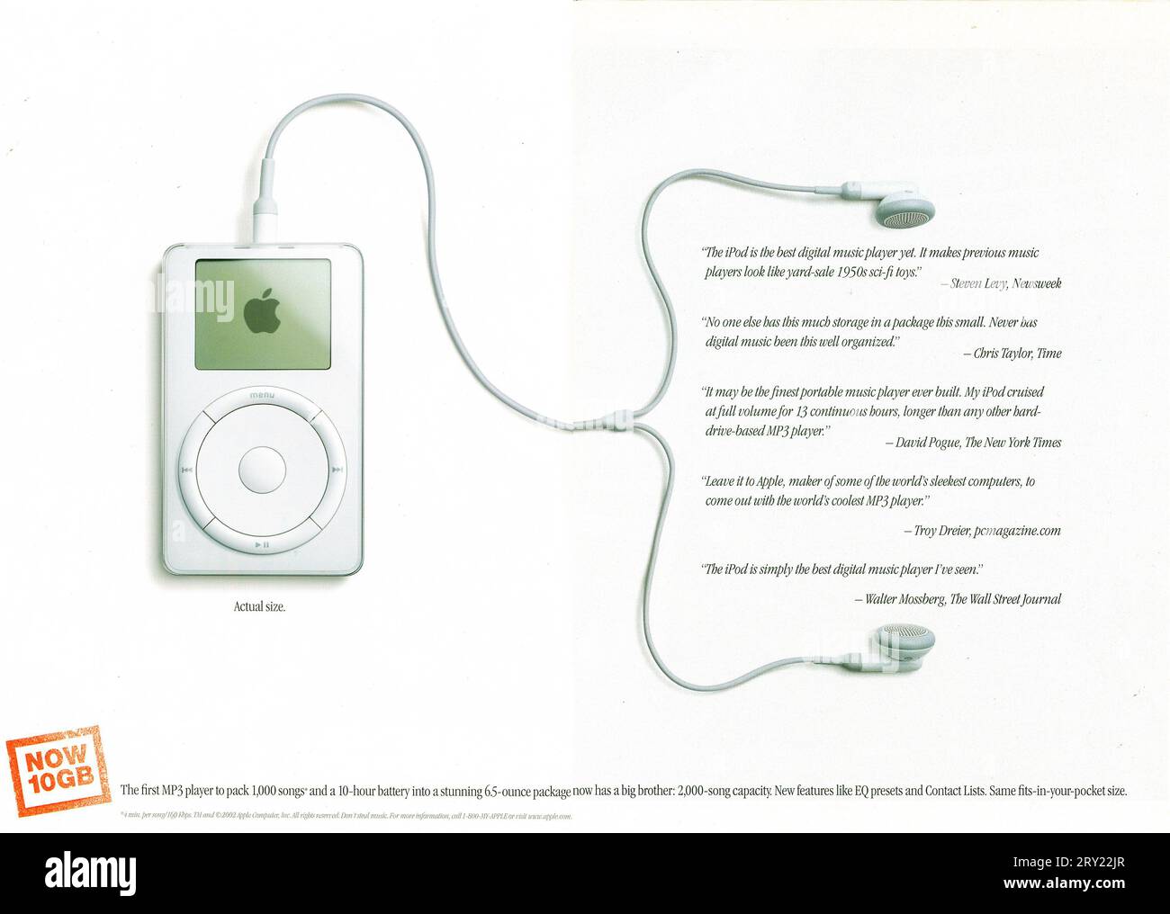 Vintage 'Time' Magazine 6 maggio 2002 Issue Advert, USA Foto Stock