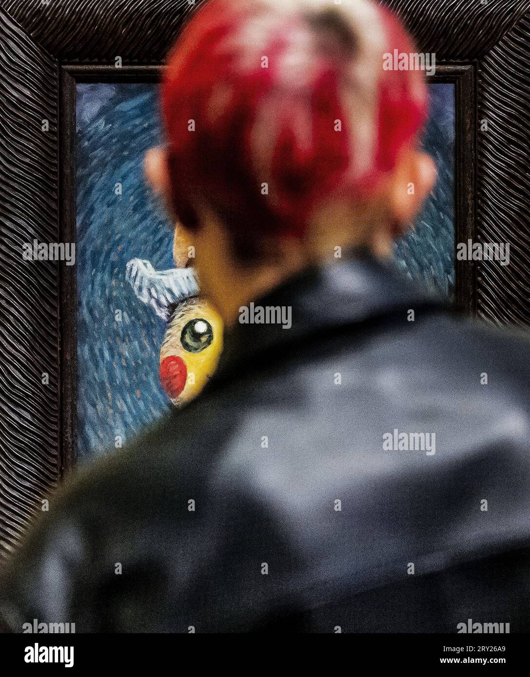 AMSTERDAM - dipinti nel Museo Van Gogh di artisti ispirati ai Pokémon. Alcune delle opere più note di Vincent van Gogh hanno ispirato i sei dipinti che gli artisti hanno creato di Pokémon. ANP REMKO DE WAAL netherlands Out - belgium Out Foto Stock